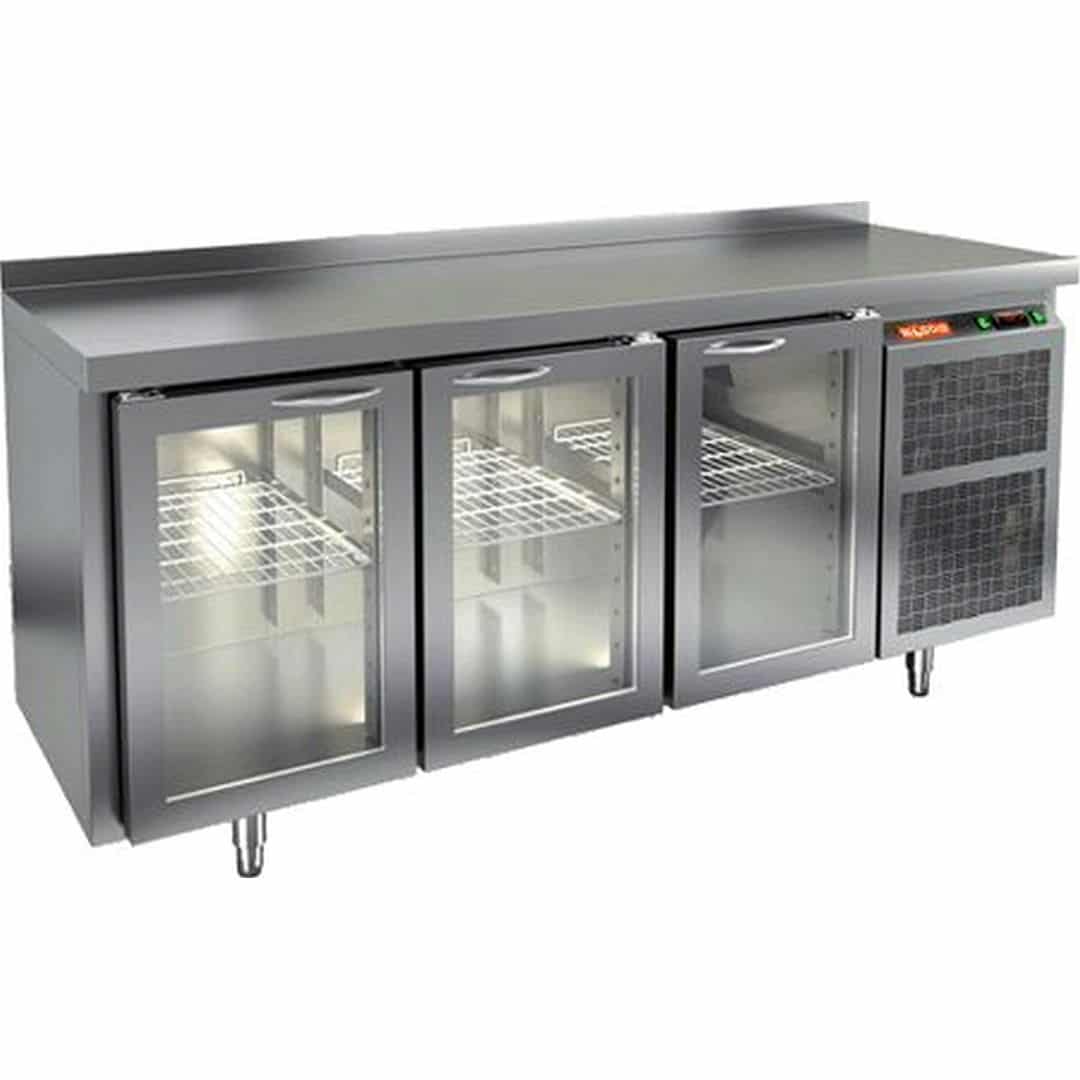 Стол с охлаждаемым шкафом Hicold GNG 111/HT (Со стеклянными дверьми)