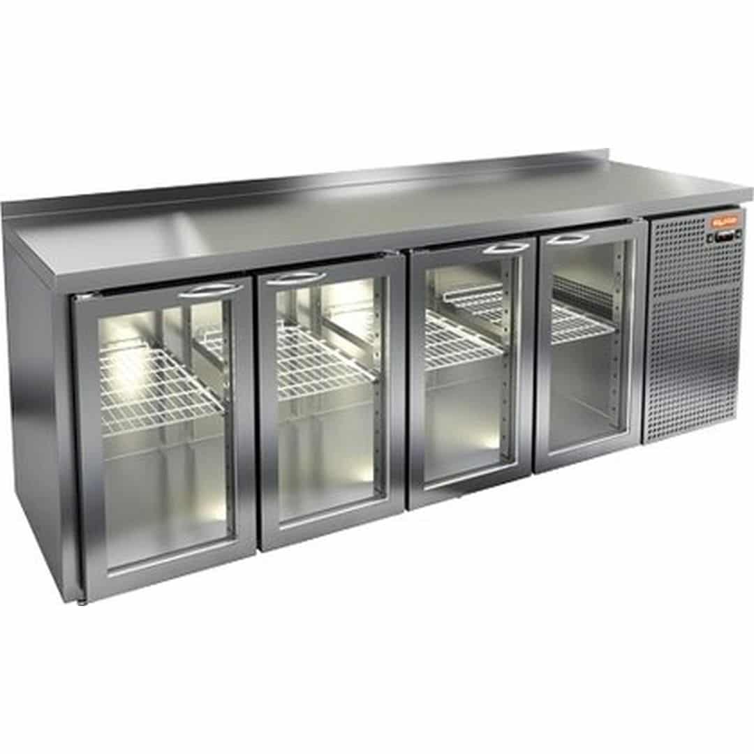Стол с охлаждаемым шкафом Hicold GNG 1111 BR 2 HT О (Со стеклянными дверьми)