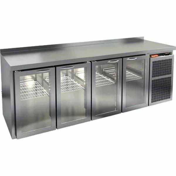 Стол с охлаждаемым шкафом Hicold GNG 1111 BR2 HT (Со стеклянными дверьми)