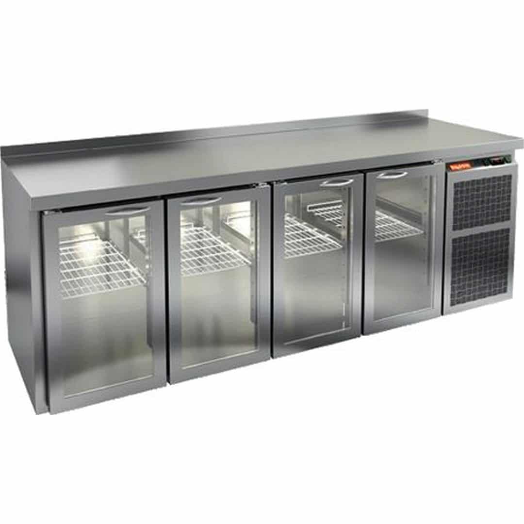 Стол с охлаждаемым шкафом Hicold GNG 1111 BR2 HT (Со стеклянными дверьми)