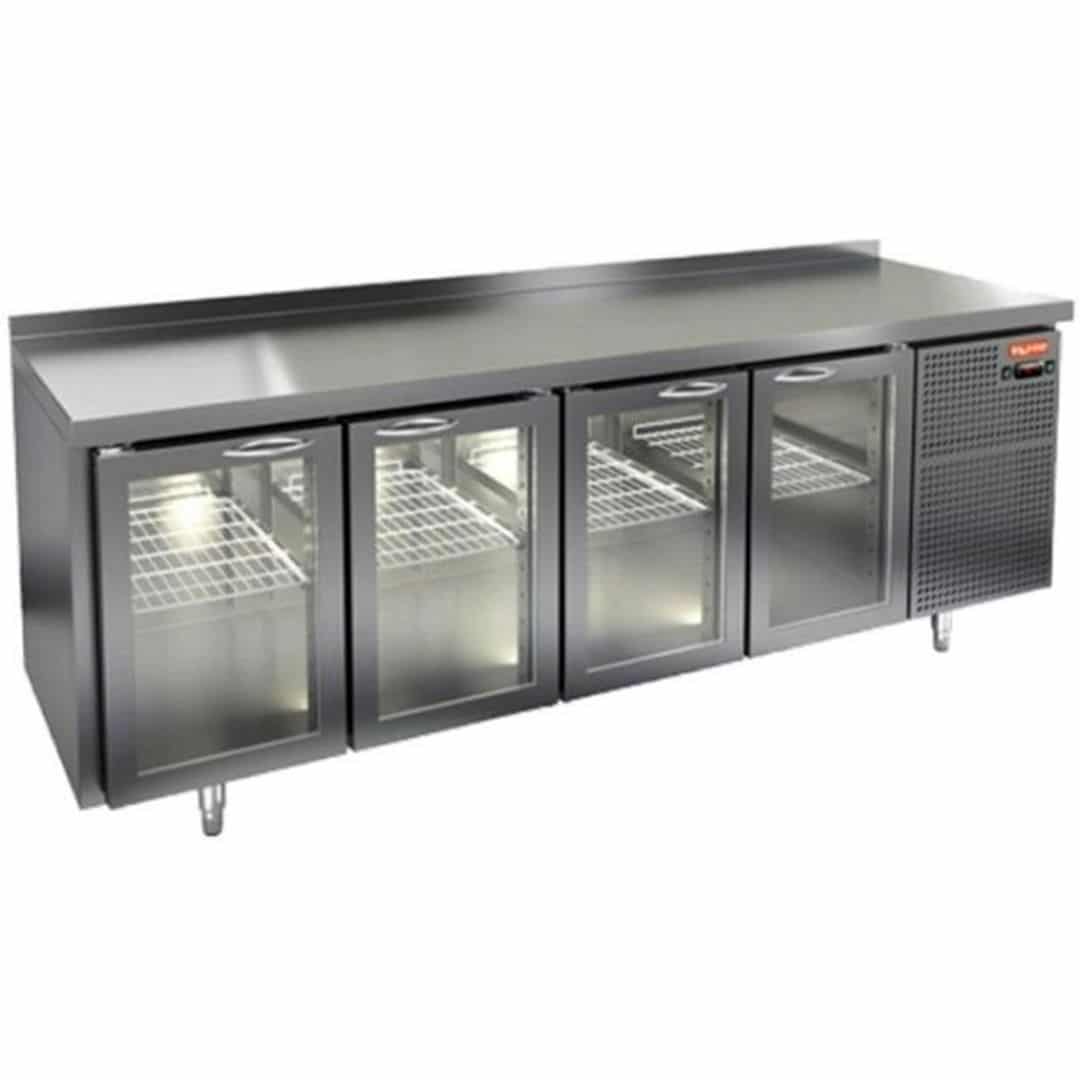 Стол с охлаждаемым шкафом Hicold GNG 1111/HT О (Со стеклянными дверьми)