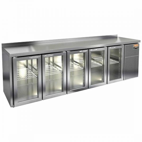 Стол с охлаждаемым шкафом Hicold GNG 11111 BR2 HT О (Со стеклянными дверьми)