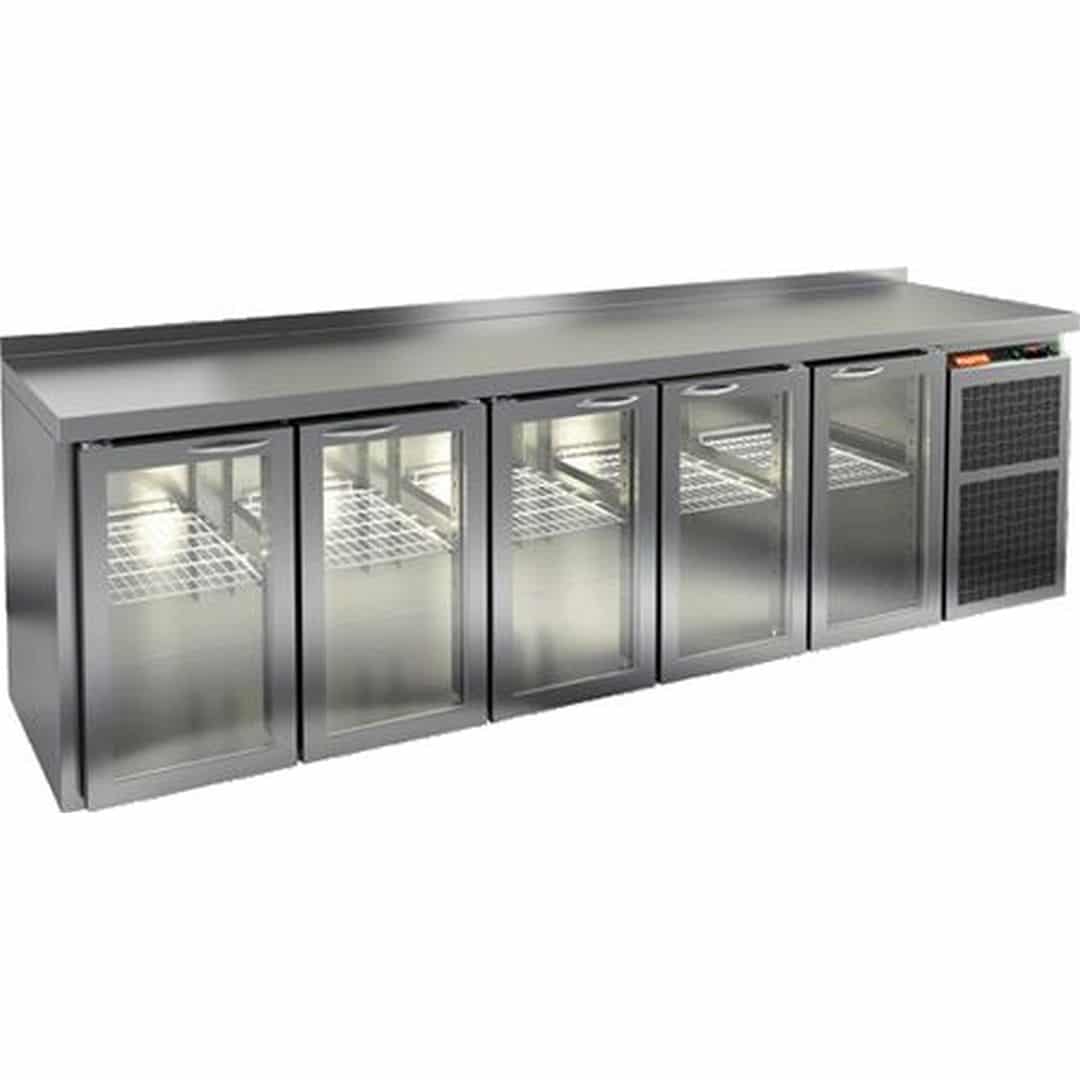Стол с охлаждаемым шкафом Hicold GNG 11111 BR2 HT (Со стеклянными дверьми)