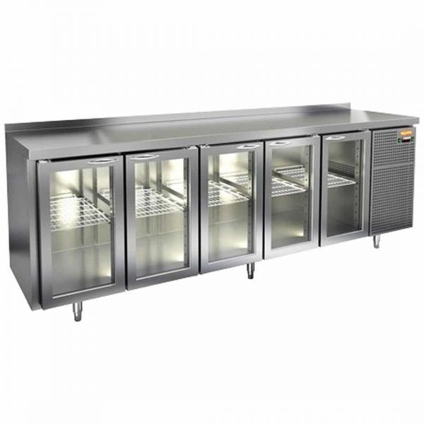 Стол с охлаждаемым шкафом Hicold GNG11111BR3 HT (Со стеклянными дверьми)