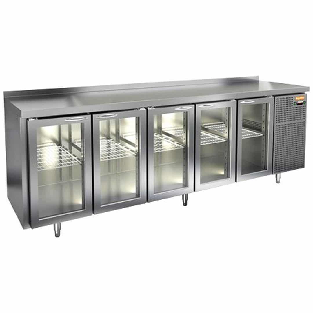 Стол с охлаждаемым шкафом Hicold GNG11111BR3 HT (Со стеклянными дверьми)