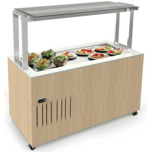 Стол шведский островной ENOFRIGO DOGE ISOLA SVT FISSA 2000 QNE СВЕТ. ДУБ