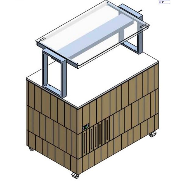Стол шведский островной ENOFRIGO DOGE ISOLA SVT FISSA 1000 QNE СВЕТ.ДУБ