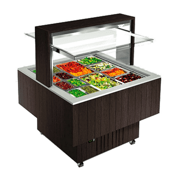 Стол шведский островной Enofrigo DOGE ISOLA QUADRA RF VT ВЕНГЕ