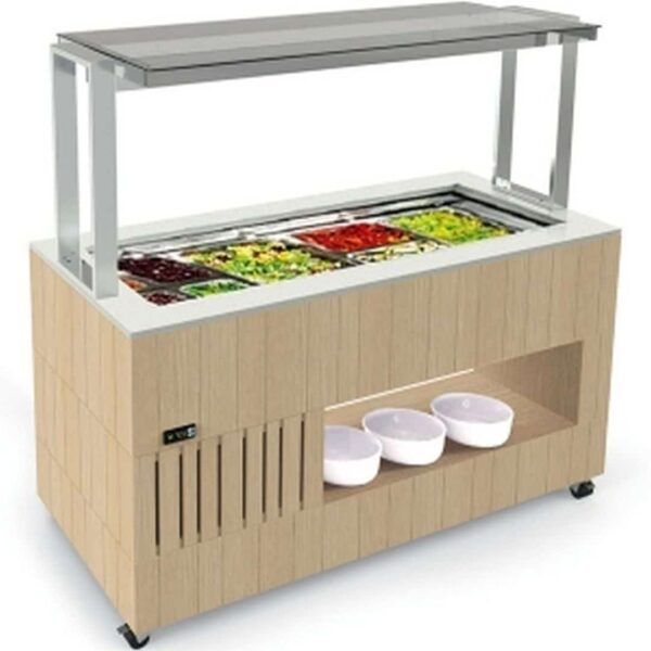 Стол шведский охлаждаемый Enofrigo DOGE ISOLA 1400 QPRF СВ.ДУБ СКВОЗНОЙ ОТСЕК