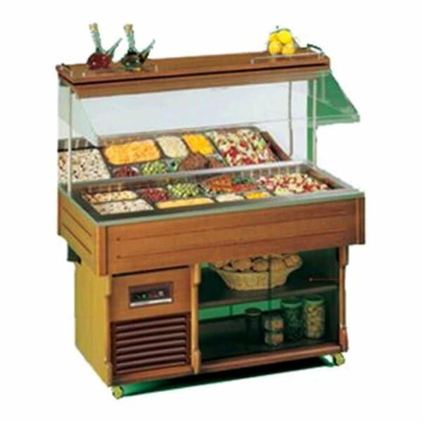 Стол шведский охлаждаемый MURALE 4 M ТЕМН.ОРЕХ