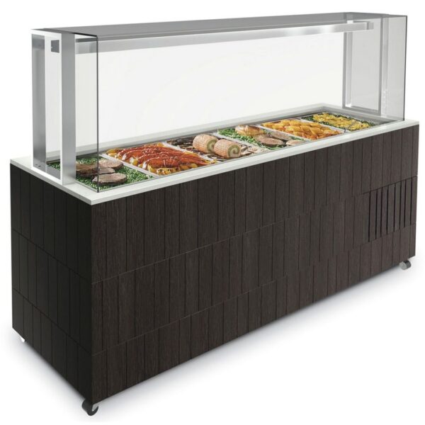 Стол шведский тепловой Enofrigo DOGE SERVITO BM 1000 СВЕТ.ДУБ