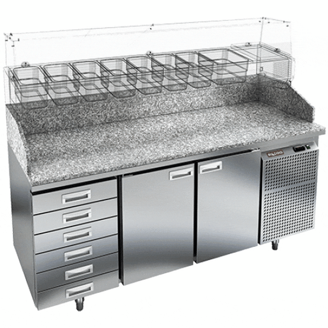 Стол для пиццы Hicold PZ4-11/GN 6R М Камень Стол для пиццы Hicold PZ4-11/GN 6R М Камень