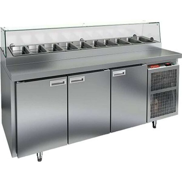 Стол для пиццы Hicold PZ1-111GN (1/3) стекло