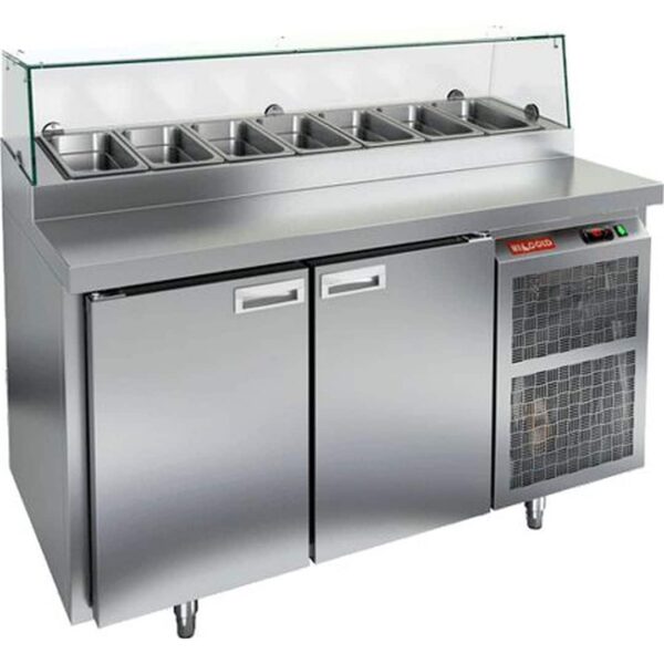 Стол для пиццы Hicold PZ1-11GN (1/3) стекло