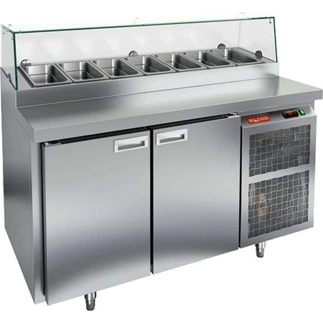 Стол для пиццы Hicold PZ1-11GN (1/3) стекло Стол для пиццы Hicold PZ1-11GN (1/3) стекло