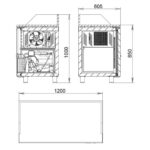 Стол холодильный Polair TM2pizza-G