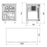 Стол холодильный Polair TM4GN-GC