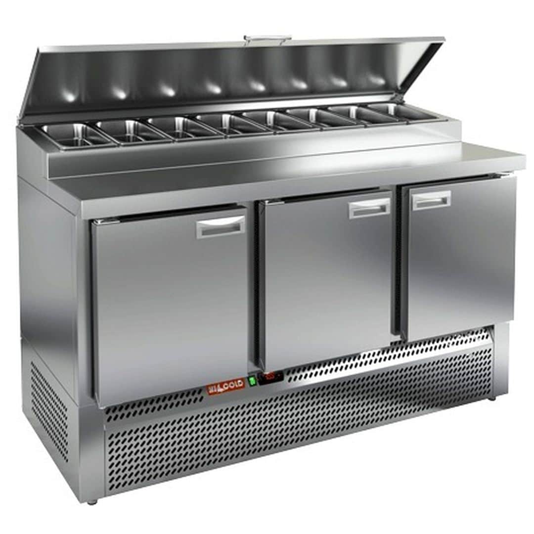 1 Стол для салатов Hicold SLE2-112GN (1/6) (С крышкой)