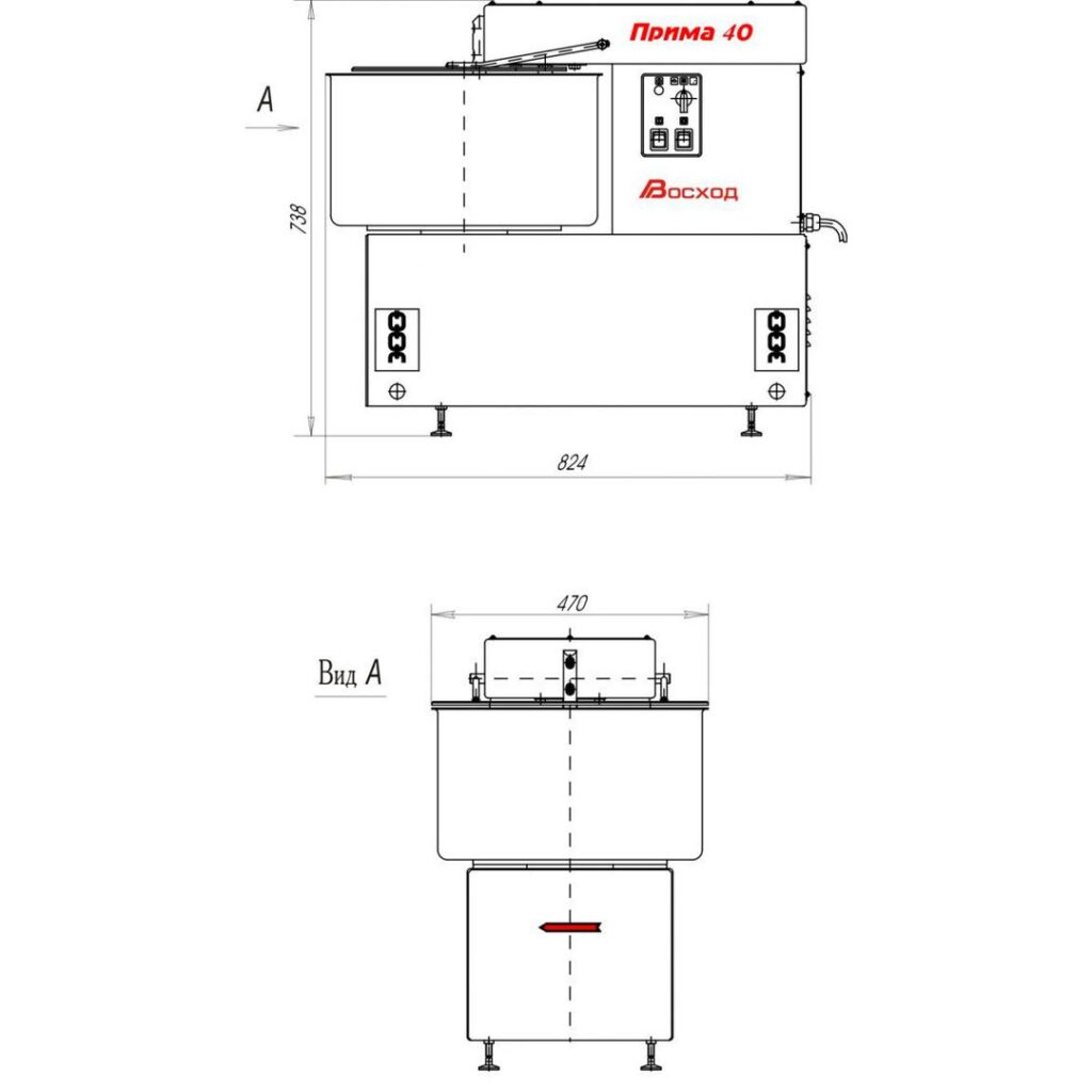 тестомес прима 40. тестомес восход прима 40.