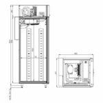 Шкаф холодильный Polair CS107-Bakery Br (тип 2: с дисплеем 7’’)