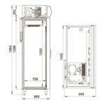 Шкаф холодильный Polair DM114-S (без канапе)