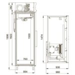 Шкаф морозильный Polair CB114-S (с глухой дверью)