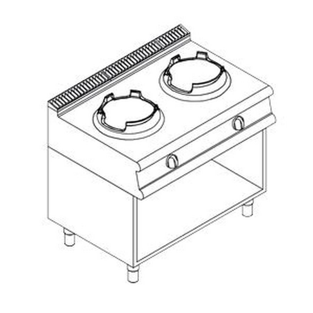 Плита WOK газовая Apach LRWG109OS Плита WOK газовая Apach LRWG109OS