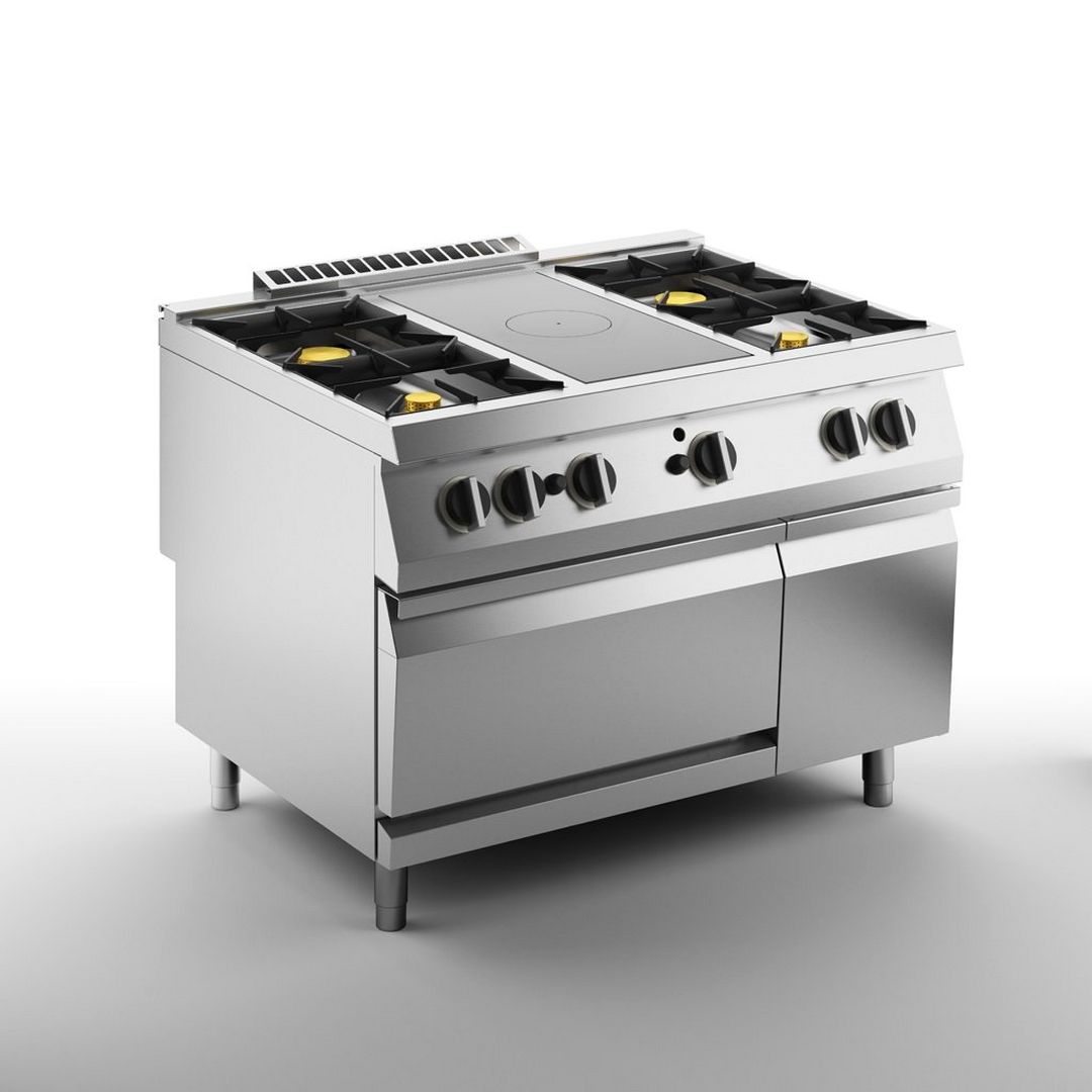 Плита со сплошной поверхностью газовая APACH SLRSTG129R4FG Плита со сплошной поверхностью газовая APACH SLRSTG129R4FG