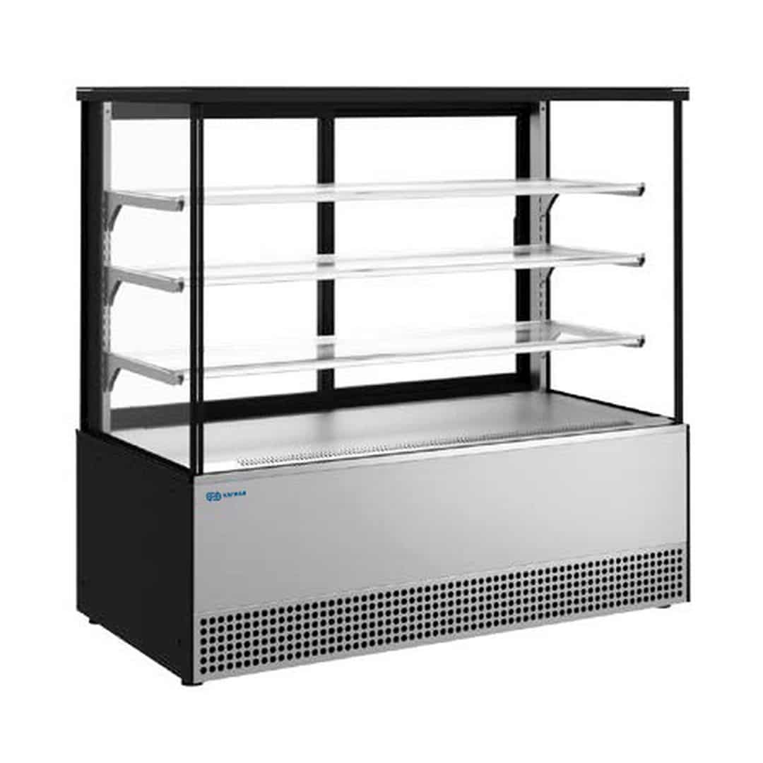 1 Витрина кондитерская Kayman KВК-1305М Люкс Квадро серый матовый