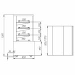 Витрина нейтральная Полюс 0,9 Carboma Cube