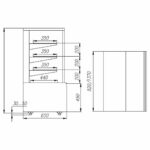 Витрина нейтральная Полюс 0,9 Carboma Cube