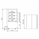 Витрина нейтральная Полюс 0,9 Carboma Cube