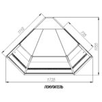 Витрина холодильная Полюс GC110 VM-5 (динамика, внешний 90)