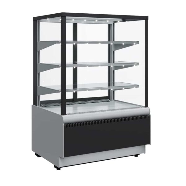 Витрина кондитерская Полюс ВХСВ-1,3Д Carboma Cube Люкс техно (KC70 VV 1,3-1)