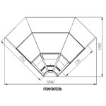 Витрина холодильная Полюс GC110 VM-6 (динамика, внутренний 90)