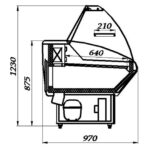 Витрина холодильная Полюс ВХС-1,5