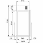 Холодильная камера Minicella (80 мм) Polair КХН-1,28 Minicella ММ 2 двери